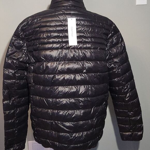 Calvin klein men's jacket ( packable) water resistant  NEW - Picture 3 of 9